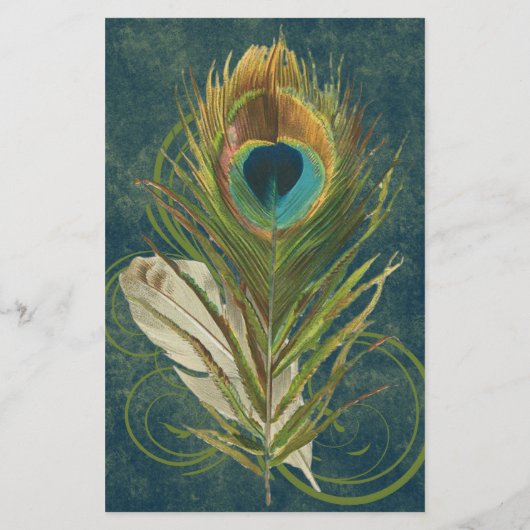 Flyer für das Arful Detail Peacock Feather Program (Hinten)