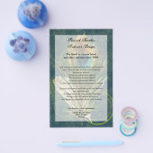 Flyer für das Arful Detail Peacock Feather Program (Einzeln)