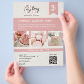 Flyer für das benutzerdefinierte Monogramm-Bakehol (Hand)