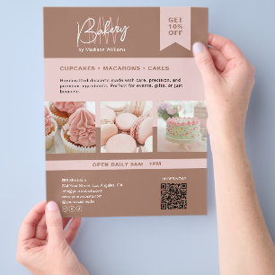 Flyer für das benutzerdefinierte Monogramm-Bakehol