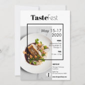 Flyer für das Lebensmittelfest Einladung (Vorderseite)