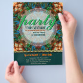 Flyer für das Party des verzauberten Stammes (Hand)