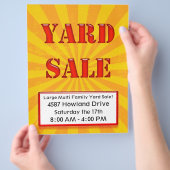 Flyer für den Augapfverkauf (Hand)