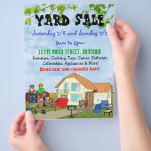 Flyer für den Eigenhandel oder den Garagenverkauf (Hand)