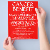 Flyer für den generischen Krebsvorteil (Hand)