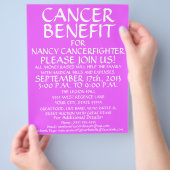 Flyer für den generischen Krebsvorteil (Hand)