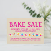 Flyer für den Kuchenverkauf (Stehend Vorderseite)