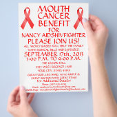 Flyer für den Mund-Krebs (Hand)