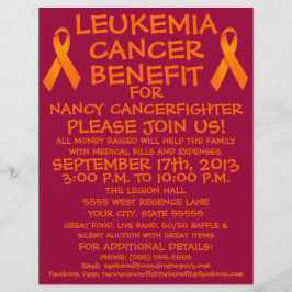 Flyer für den Nutzen von Leukämie-Krebs