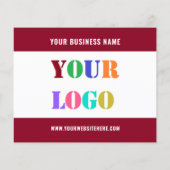 Flyer für den Text von Firmenlogos wählen Sie Farb (Hinten)