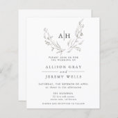 Flyer für die Einladung zum Hochzeitsfeiern (Vorne/Hinten)