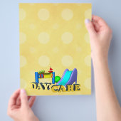 Flyer für die Kinderkrippe (Hand)