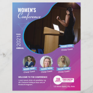 Flyer für die Konferenzveranstaltung Frauen im Bus