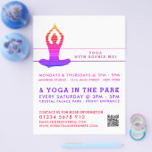 Flyer für die Werbung in der Yoga-Klasse mit pulsi (Einzeln)