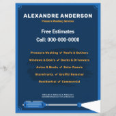 Flyer für Druckwäschedienstleistungen (Vorne)