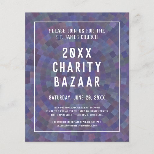 Flyer für eine Wohltätigkeit-Veranstaltung, Bazar (Vorne)