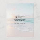 Flyer für einfache Beach-Foto-Werbung (Vorne)