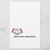 Flyer für elektrische Dienste (Hinten)