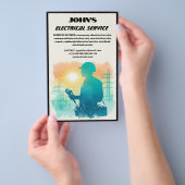 Flyer für elektrische Dienste (Handgriff)
