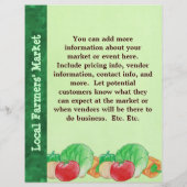 Flyer für frische Erzeugnisse (Hinten)