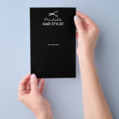 Flyer für Friseursalons (Handgriff)