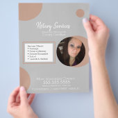 Flyer für geometrisches Foto für öffentliche Notar (Hand)