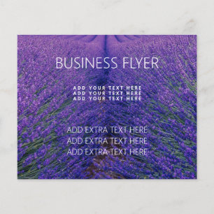 FLYER FÜR GESCHÄFT  : LAVENDER FIELD