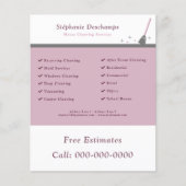 Flyer für Hausreinigung (Vorne)