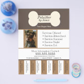 Flyer für Heimtierdienste Business-Hunde abreißen  (Einzeln)