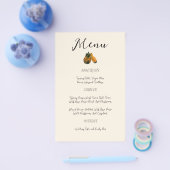 Flyer für Herbst-Hochzeitsmenü-Vorlage Zwei Kürbis (Einzeln)