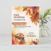 Flyer für Herbstfestivals Vorlage (Stehend Vorderseite)
