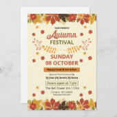 Flyer für Herbstfestivals Vorlage | Herbstveransta (Vorne/Hinten)