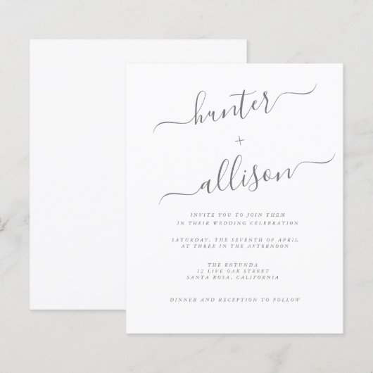 Flyer für Hochzeitsfeiern (Vorne/Hinten)