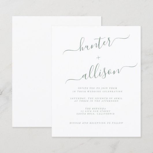 Flyer für Hochzeitsfeiern (Vorne/Hinten)