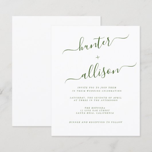 Flyer für Hochzeitsfeiern (Vorne/Hinten)