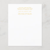 Flyer für Hochzeitsfeiern (Hinten)