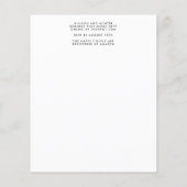 Flyer für Hochzeitsfeiern (Hinten)