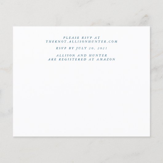 Flyer für Hochzeitsfeiern (Hinten)