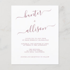 Flyer für Hochzeitsfeiern