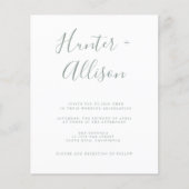 Flyer für Hochzeitsfeiern (Vorne)