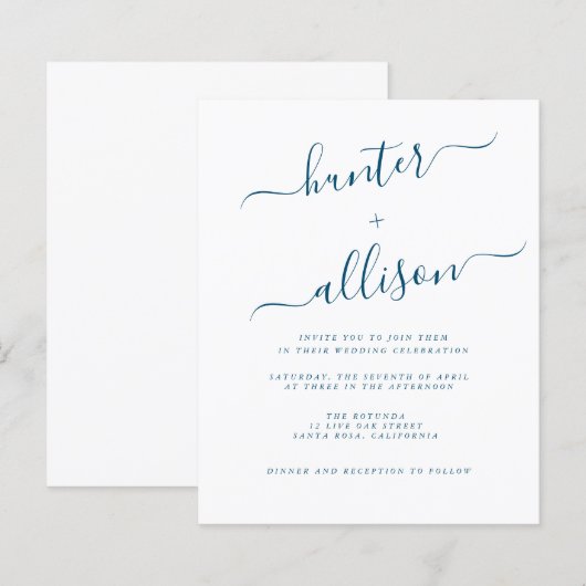 Flyer für Hochzeitsfeiern (Vorne/Hinten)