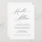 Flyer für Hochzeitsfeiern Einladung (Vorne/Hinten)