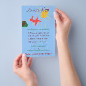 Flyer für Kinderbetreuung (Handgriff)