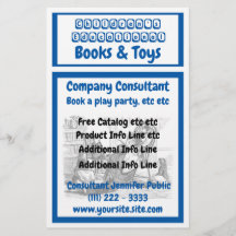 Flyer für Kinderproduktgeschäfte