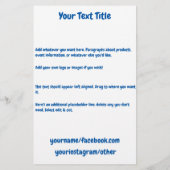 Flyer für Kinderproduktgeschäfte (Hinten)