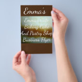 Flyer für Kuchen und Konditorei (Handgriff)