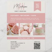 Flyer für kundenspezifische Monogram-Logobakete (Vorne)