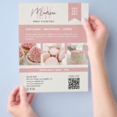 Flyer für kundenspezifische Monogram-Logobakete (Hand)