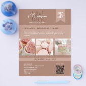 Flyer für kundenspezifische Monogram-Logobakete (Einzeln)