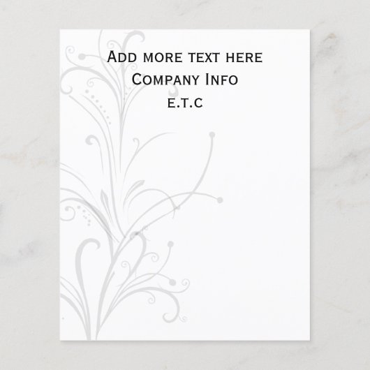 Flyer für lila, schwarze und weiße Chic (Hinten)